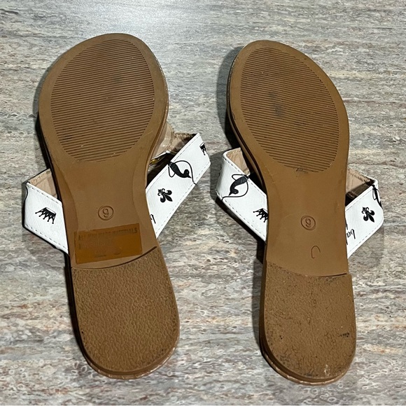 Baby Phat thong sandals with gold color ring and bling - Picture 7 of 12